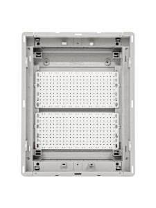 U24EP IT PL, Щит встраиваемый мультимедийный, 2 ряда, металл. дверца со слотами для охлаждения, IP30