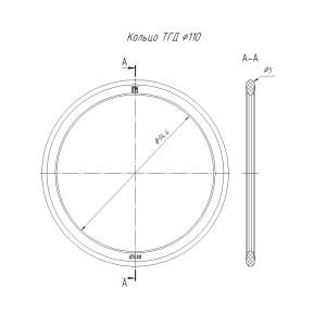 Кольцо уплотнительное для двустенной трубы d110 мм (4шт) Промрукав
