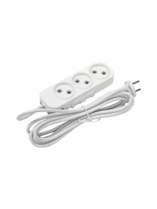 EL-BI,Myra,удлинитель 3гн3м б/з белый,527-110203-360