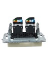 BRITE Розетка компьютерная двойная RJ45 кат.5E РК10-2-БрКр бежевый IEK