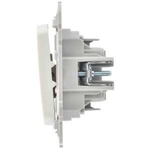 FLITE Выключатель 2-клавишный 10А ВС12-1-0-ФлЖ жемчуг IEK