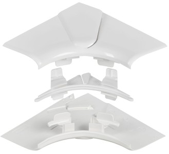 DLP Угол внутренний изменяемый для кабель-канала 150х50мм (80-100град) белый