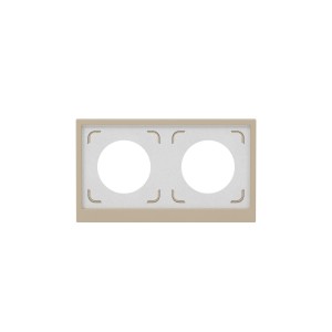 Рамка 2 поста IP44, KANT, ванильный марципан DKC
