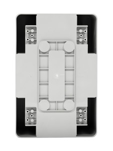 Пластиковый корпус 300х200х130 (ВхШхГ) серая дверь, с монтажной платой, Design Pro Series IP67