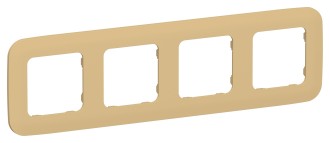 FLITE Рамка 4-местная РУ-4-А-ФлШм шамуа IEK