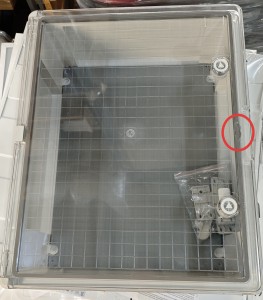 ПАНЕЛЬ ABS С ПЛАСТИКОВОЙ ПРОЗРАЧНОЙ КРЫШКОЙ 40X50X18