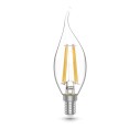 Лампа Gauss Basic Filament Свеча на ветру 5,5W 510lm 2700К Е14 LED (3 лампы в упаковке) 1/20