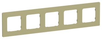 FLITE Рамка 5-местная РУ-5-К-ФлО оливковый IEK