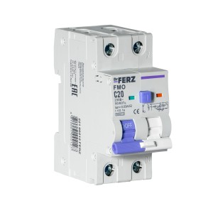 FMO-EL-1P+N 20A 30mA 6kA тип AC, х-ка C, 2M Дифавтомат