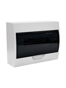 Корпус пластиковый ЩРН-П-12 черн. прозр. дверь IP41 GENERICA