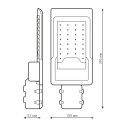 Светильник Уличный Gauss LED Avenue IP65 316*130*57 30W 3000lm 5000K 190-250V КСС Ш 1/20