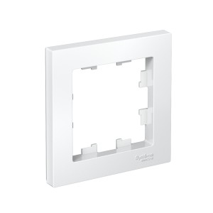 ATLASDESIGN 1-постовая РАМКА, БЕЛЫЙ