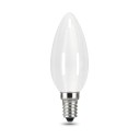 Лампа Gauss Filament Свеча 9W 610lm 4100К Е14 milky LED