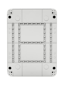 TEKFOR Корпус пластиковый КМПн-24 IP65 черная прозрачная дверь IEK