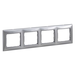 Valena - Рамка 4 п гор Алюминий