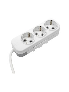 EL-BI,Myra,удлинитель 3гн1м с/з белый,527-010201-311