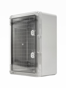 ПАНЕЛЬ ABS С ПЛАСТИКОВОЙ ПРОЗРАЧНОЙ КРЫШКОЙ 25X35X13