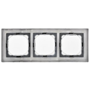 FLITE Рамка 3-местная IP55 Рпро-3-55-ФлЧ черный IEK