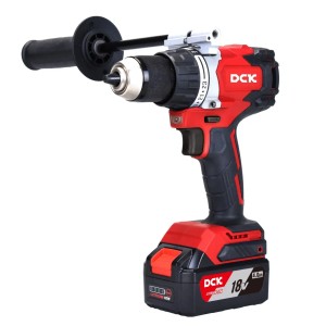 Дрель-шуруповерт аккум бесщеточная DCK KDJZ06-13, 18В, 2*4а/ч, 120нм кейс