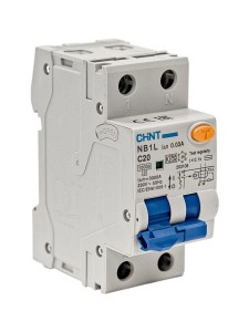 Диф. автомат NB1L 1P+N C20 30mA тип AC 10kA (36mm) (R)