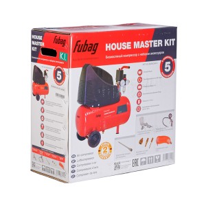 Компрессор HOUSE MASTER KIT + 5 (OL 195/24 + 5 предметов)