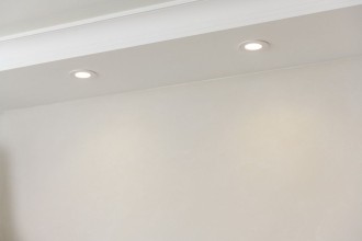LIGHTING Светильник 4104 встраиваемый под лампу MR16 круг пластиковый белый IEK