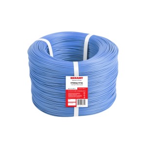 Провод ПГВА 1х0,50мм², синий, бухта 100м REXANT