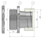 Муфта вводная МВА-G1 1/4-МР32 ГОФРОМАТИК