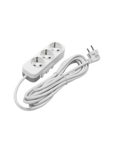 EL-BI,Myra,удлинитель 3гн5м с/з белый,527-010205-321
