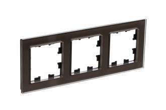 ATLASDESIGN NATURE 3-постовая РАМКА, ОРГАНИЧЕСКОЕ СТЕКЛО МОККО