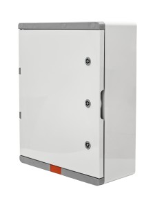 Пластиковый корпус 500х400х180 (ВхШхГ) серая дверь, с монтажной платой, Design Pro Series IP67