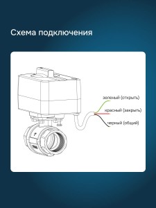 Шаровой кран с электроприводом Welrok sp латунь DN20 (3/4")