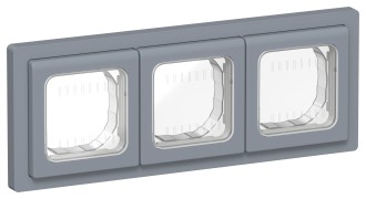 FLITE Рамка 3-местная IP55 Рпро-3-55-ФлМ маренго IEK