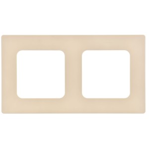 FLITE Рамка 2-местная РУ-2-К-ФлСл сливочный IEK