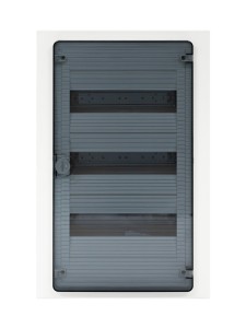 Щит скрытой установки 36 мест, винтовые клеммы, (507х318х72), IP-40 // Hager SAS - Golf (Прозрачная матовая дверь)
