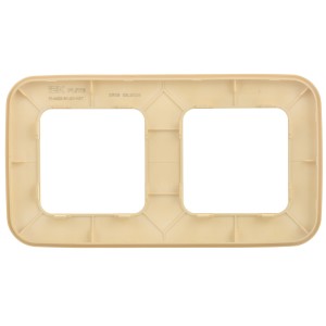 FLITE Рамка 2-местная РУ-2-А-ФлН навахо IEK