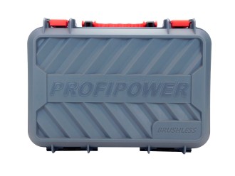 Аккумуляторный бесщеточный ударный гайковерт E0212 PROFIPOWER BL-163 (16В, 260Нм, Li-ion 2шт, 2.0Ач, ударные головки 17,19,21, З/У,в кейсе)