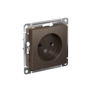 ATLASDESIGN РОЗЕТКА без заземления без шторок, 16А, механизм, МОККО