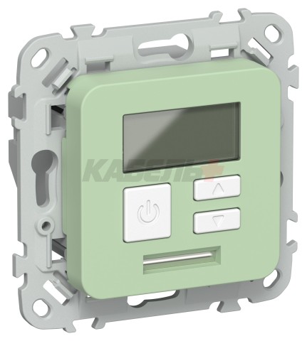 FLITE Термостат электронный с дисплеем 16А Т-ФлФ фисташковый IEK