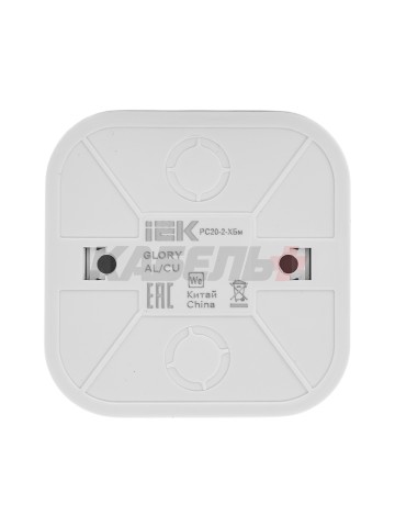 GLORY Розетка 1-местная для открытой установки без заземления без защитных шторок 10А РС20-2-ХБм белый матовый IEK