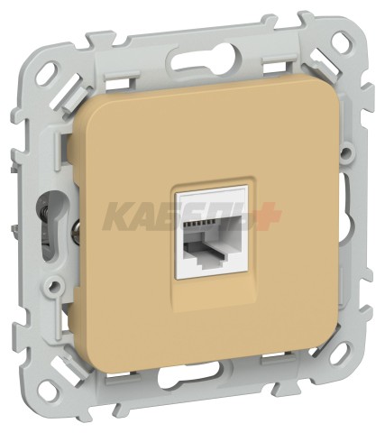 FLITE Розетка компьютерная RJ45 категория 6 UTP РК6-1-0-ФлШм шамуа IEK