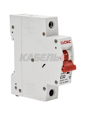 Автоматический выключатель YON max типа MD63N, 6кА, 1 полюс, хар-ка C, 32А DKC