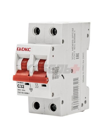 Автоматический выключатель YON max типа MD63S, 4,5кА, 2 полюса, хар-ка C, 32А DKC