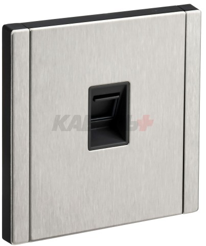 FORTE&PIANO Розетка компьютерная RJ45 кат.5E FP732M металл никель IEK