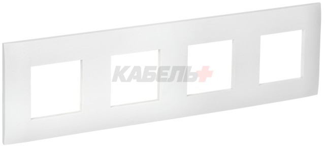 SKANDY Рамка 4-местная SK-F04W арктический белый IEK