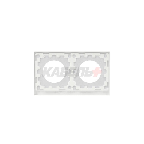 Рамка 2 поста IP44, KANT, белая магнолия DKC