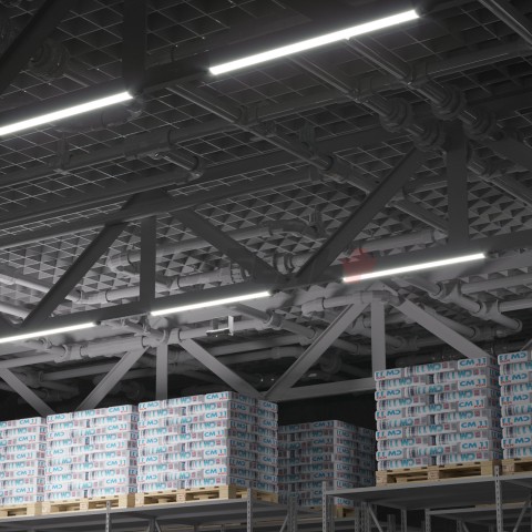 Светильник светодиодный матовый Gauss IP40 1200*76*24мм 36W 3260lm 6500K WLF-2 сталь 1/20.