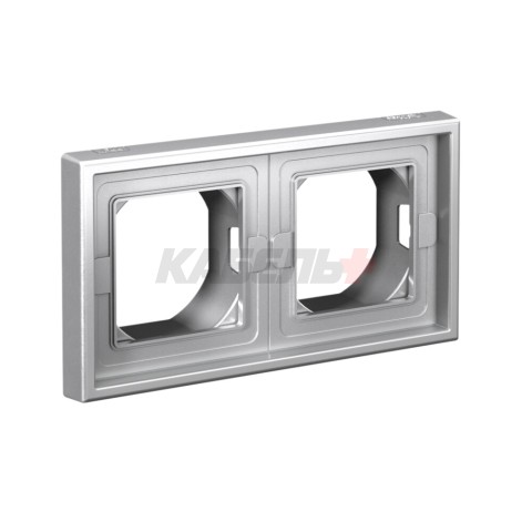 ARTGALLERY 2-постовая РАМКА IP44, АЛЮМИНИЙ