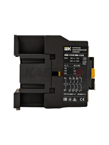 Контактор КМИ-11210 12А 24В/АС3 1NO IEK