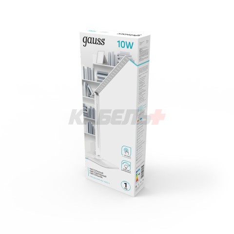 Светильник настольный Gauss модель GTL201 10W 580lm 4000K 170-265V белый диммируемый LED 1/10/40